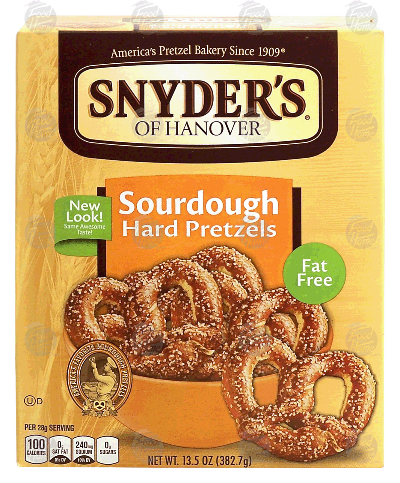 Snyder's Of Hanover Pretzels Hard Sourdough Fat Free Full-Size Picture